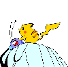 Pikachu y buterfree